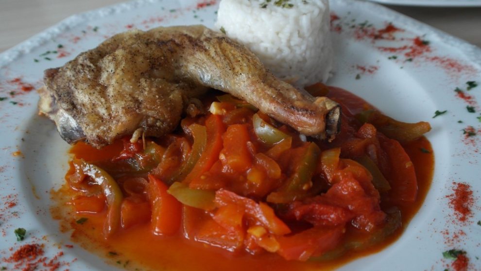 Teufelshuhn mit Paprika