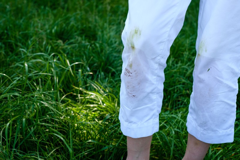 Grasfleck einfach entfernen