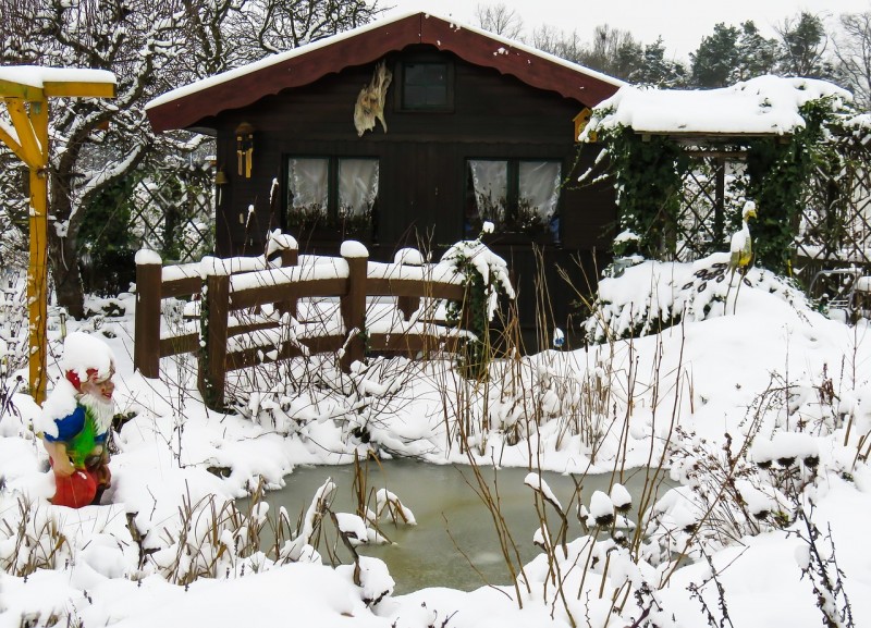 Gartenarbeit im Winter